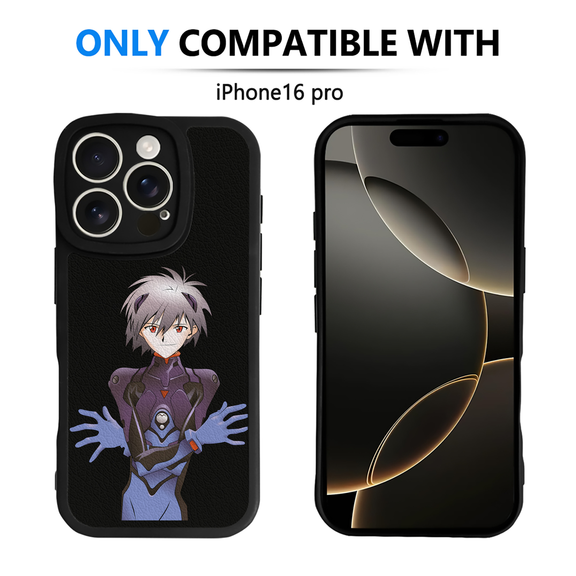 （画像用） EVA 新世紀エヴァンゲリオン 【iPhone 16シリーズ対応】シリコンスマホケース（レザー調） 材質：シリコン